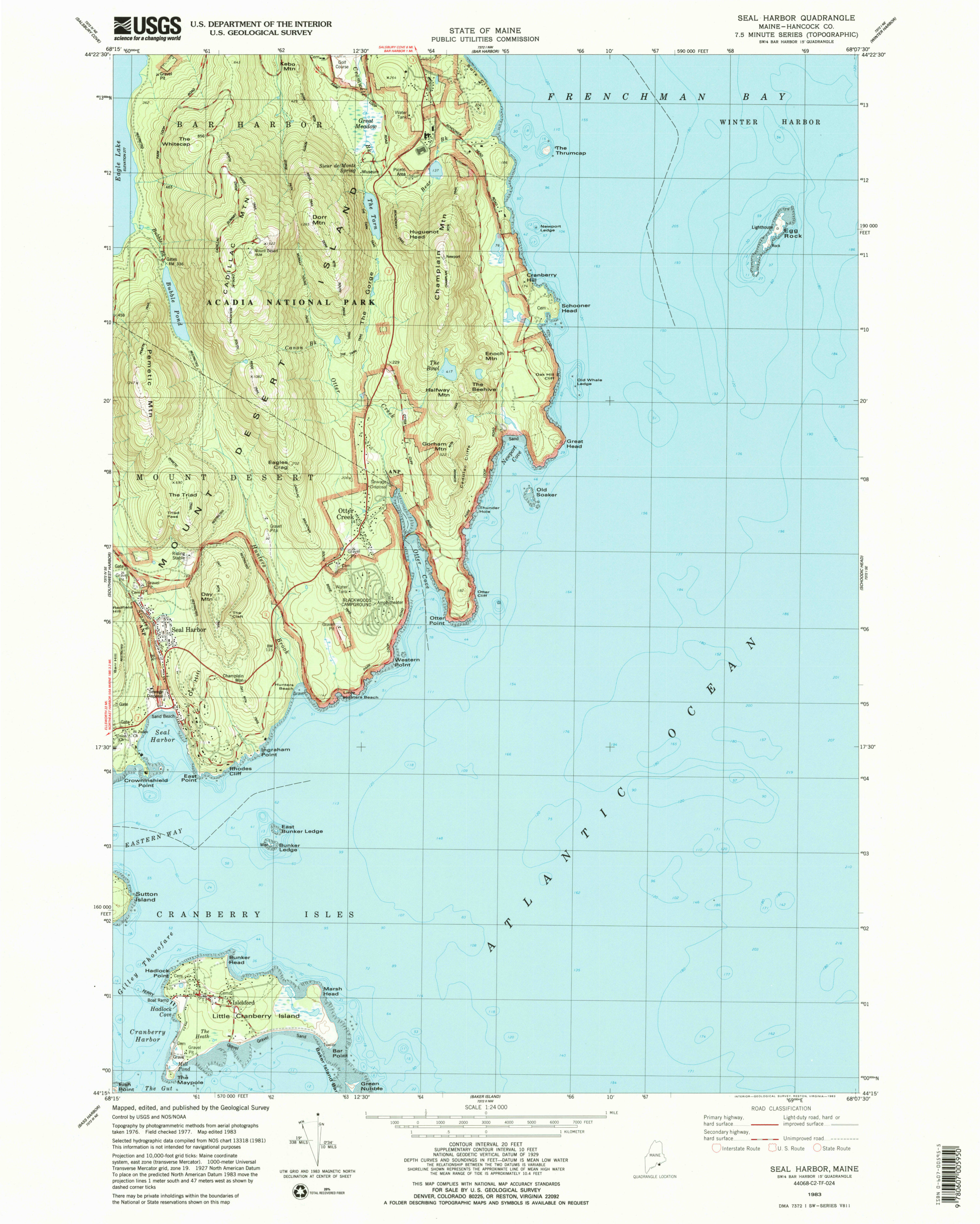 Acadia Maps Npmaps Com Just Free Maps Period