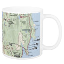 Acadia National Park map mug