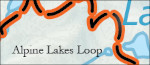 Great Basin Alpine Lakes Loop map