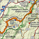 Buy a Blue Ridge Parkway trail map from Amazon