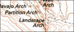 Devils Garden topo map