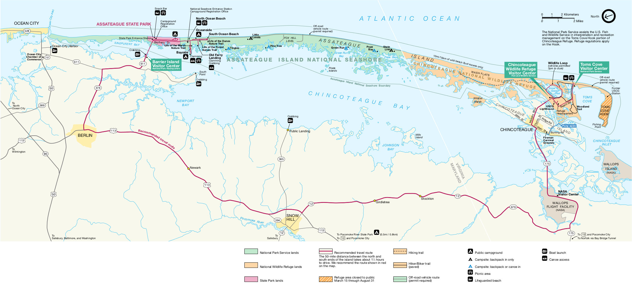 Assateague Island Maps Just Free Maps Period 