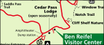 Badlands National Park Cedar Pass detail map