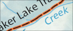 Baker Lake trail map