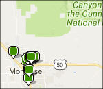 Black Canyon lodging map