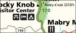 Blue Ridge Parkway map