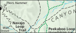 Bryce Canyon National Park amphitheater map thumbnail