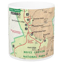 Bryce Canyon National Park map mug