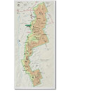 Bryce Canyon National Park map poster