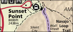 Bryce Canyon detail map