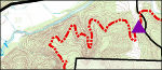 Buffalo River Trail map Boxley to Ponca