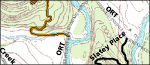 Hemmed-in Hollow trail map