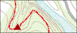Buffalo River Trail map Ozark to Pruitt
