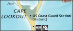 Cape Lookout National Seashore map