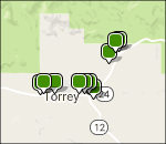 Interactive Capitol Reef lodging map