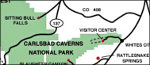 Carlsbad Caverns regional map