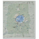 Crater Lake National Park map poster