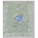 Crater Lake National Park map poster