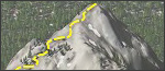 Crater Lake Union Peak trail map