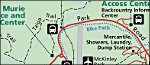 Denali National Park entrance area map