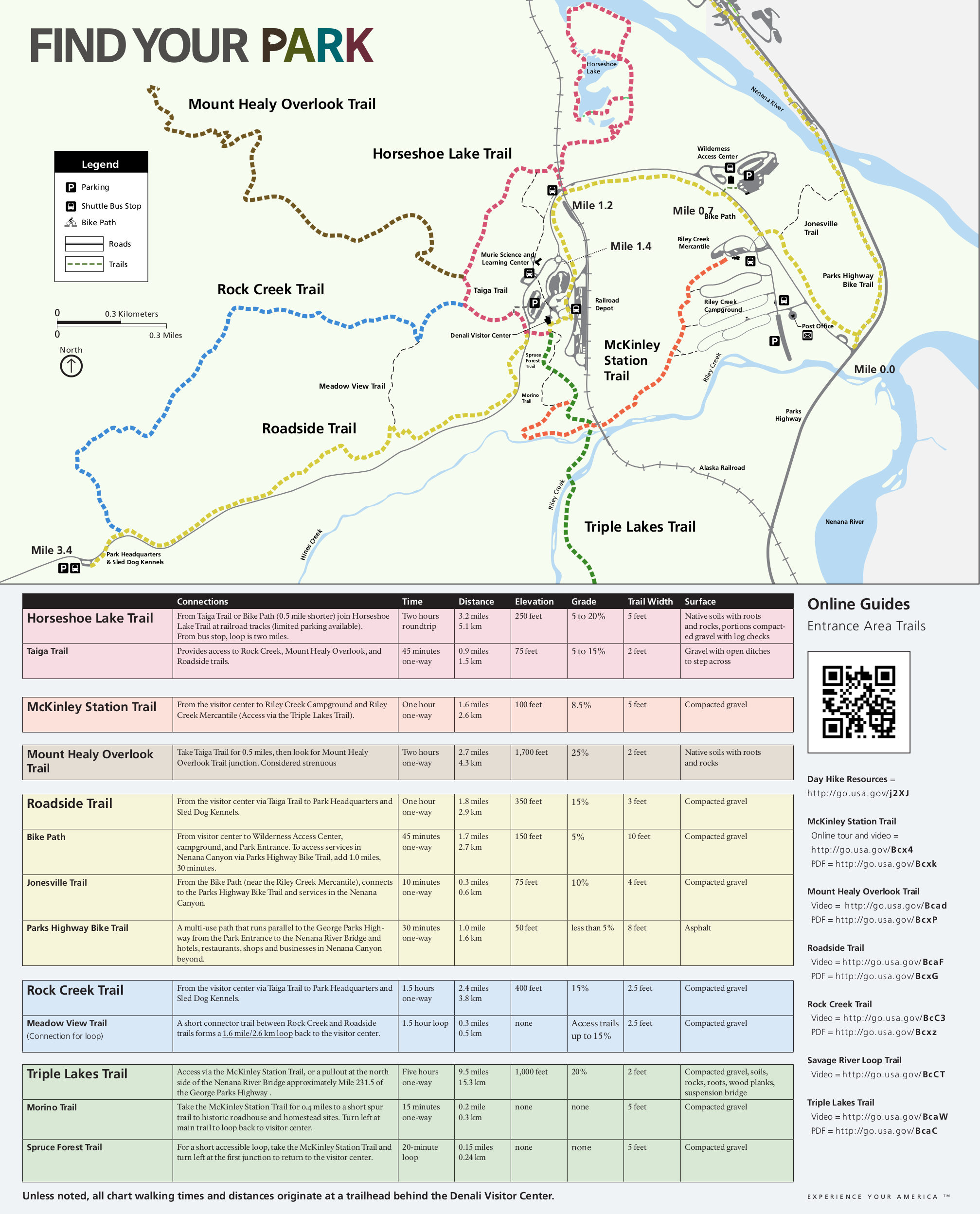 Denali Park Road Map Denali Maps | Npmaps.com - Just Free Maps, Period.