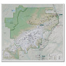 Denali National Park map poster