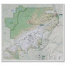 Denali National Park map poster