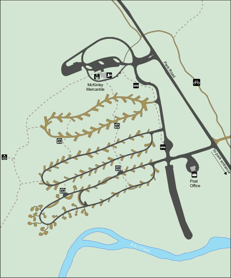 Denali Riley Creek Campground Map 