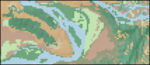 Dinosaur park vegetation map