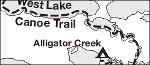 Everglades National Park Flamingo canoe trail map thumbnail