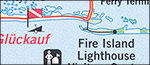 Fire Island dive map