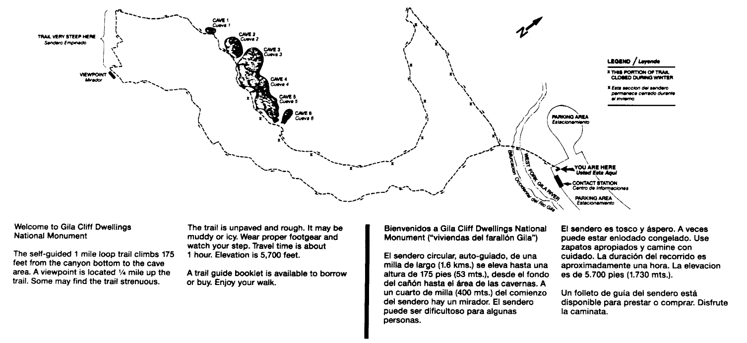 Cliff Dwellings New Mexico Map