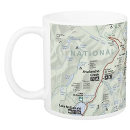 Glacier National Park map mug