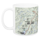 Glacier National Park map mug