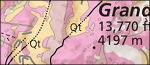 South Grand Teton geologic map