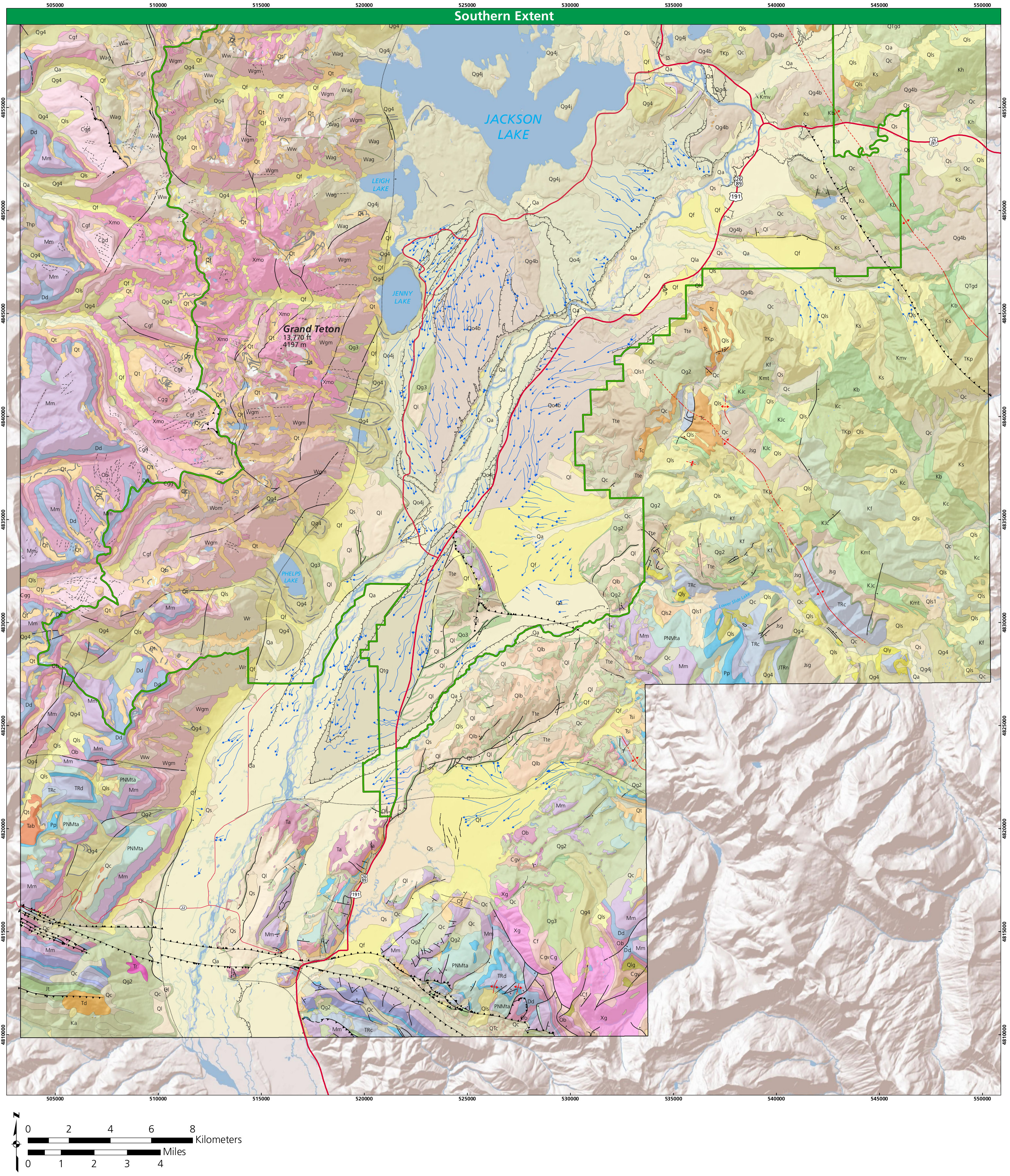 Grand Teton National Park Map Maping Resources