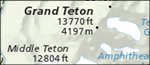 Grand Teton National Park map