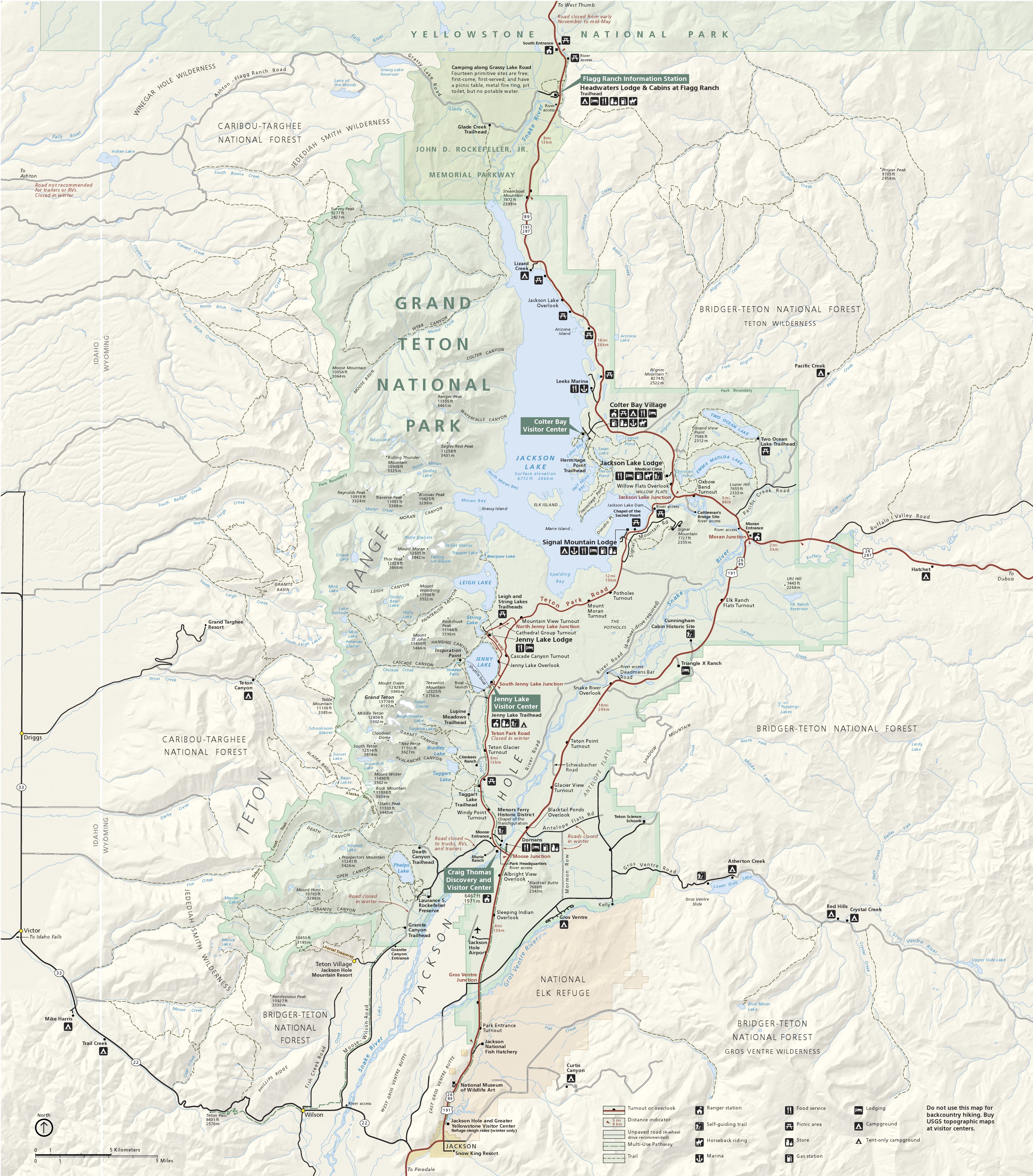 Grand Teton Maps just free maps, period.
