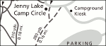 Grand Teton National Park Jenny Lake detail map