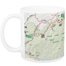 Great Smoky Mountains National Park map mug