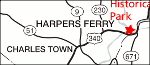 Harpers Ferry regional map