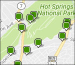 Hot Springs National Park lodging map