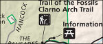 John Day Fossil Beds Clarno map
