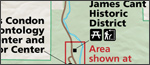 John Day Fossil Beds Sheep Rock map