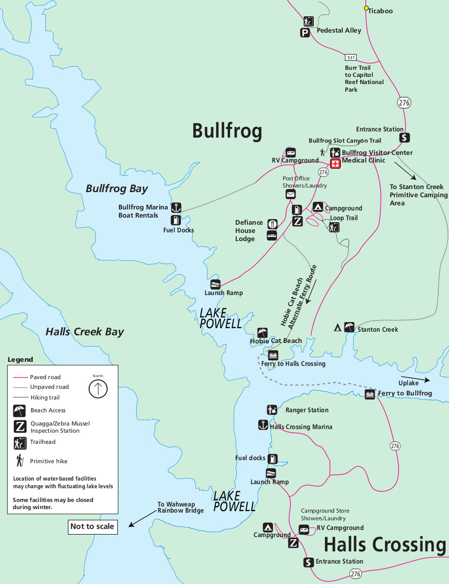 Lake Powell Maps Npmaps Com Just Free Maps Period