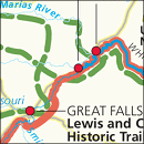 Lewis and Clark trail map