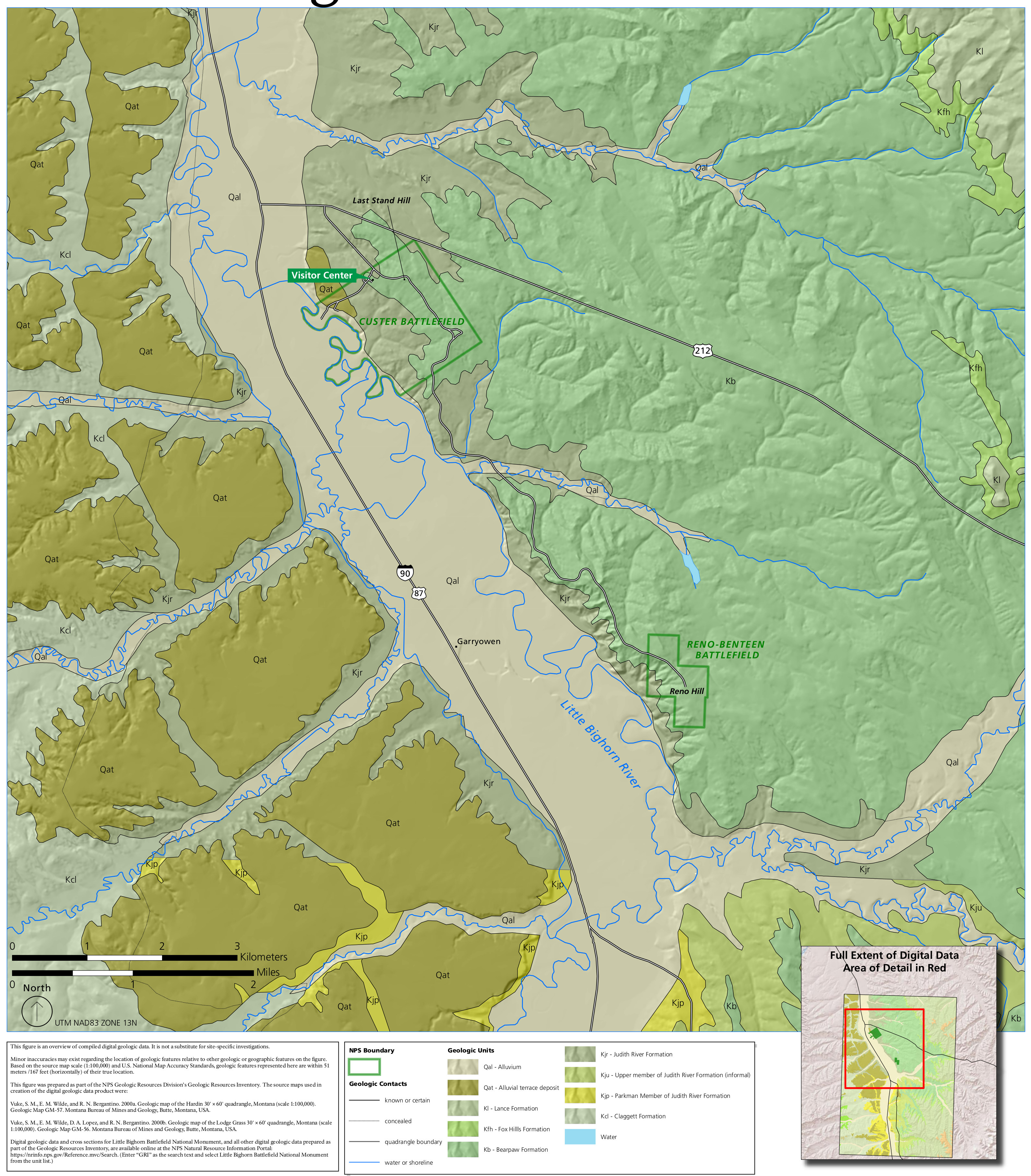Little Bighorn Maps | NPMaps.com - just free maps, period.