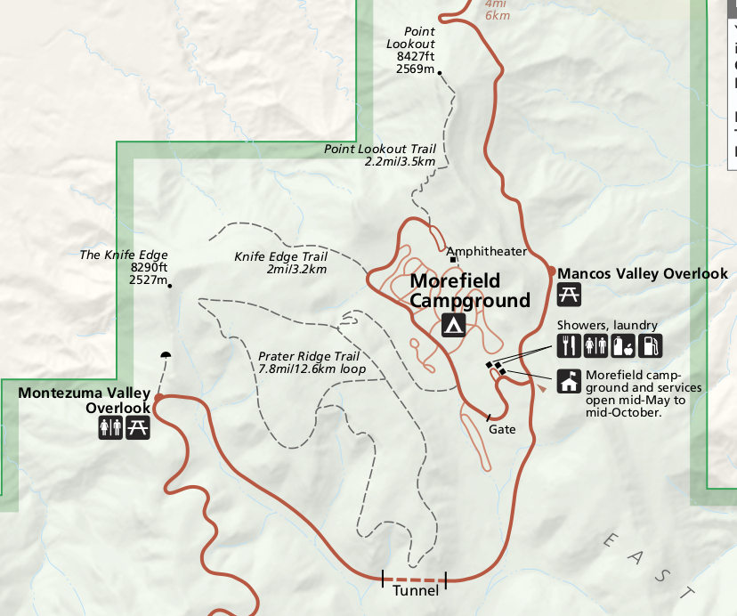 Mesa Verde National Park Map Mesa Verde Maps | Npmaps.com - Just Free Maps, Period.