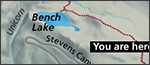 Bench Lake trail map