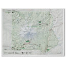 Mount Rainier National Park map poster